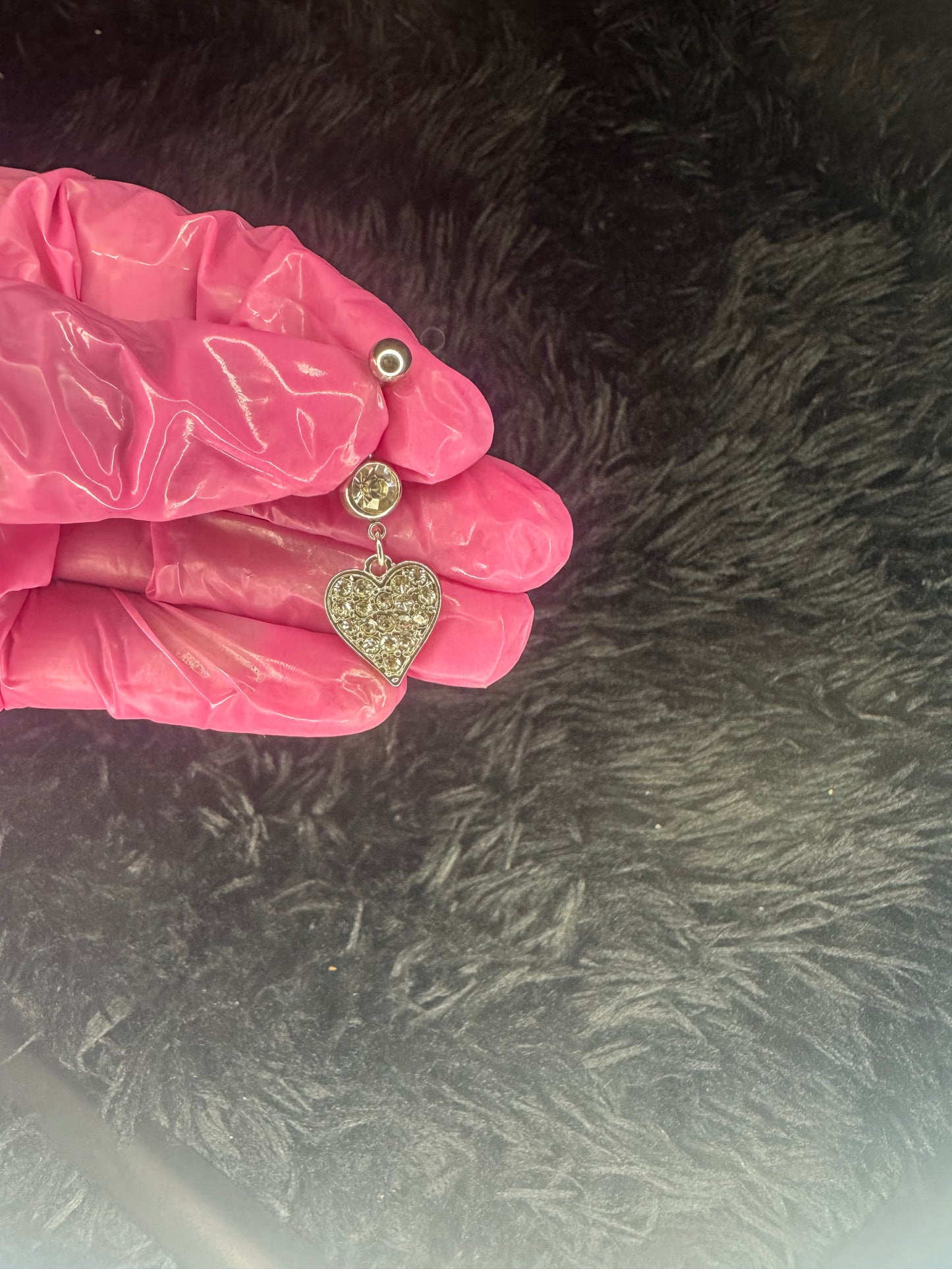 Chrome Heart Belly Ring