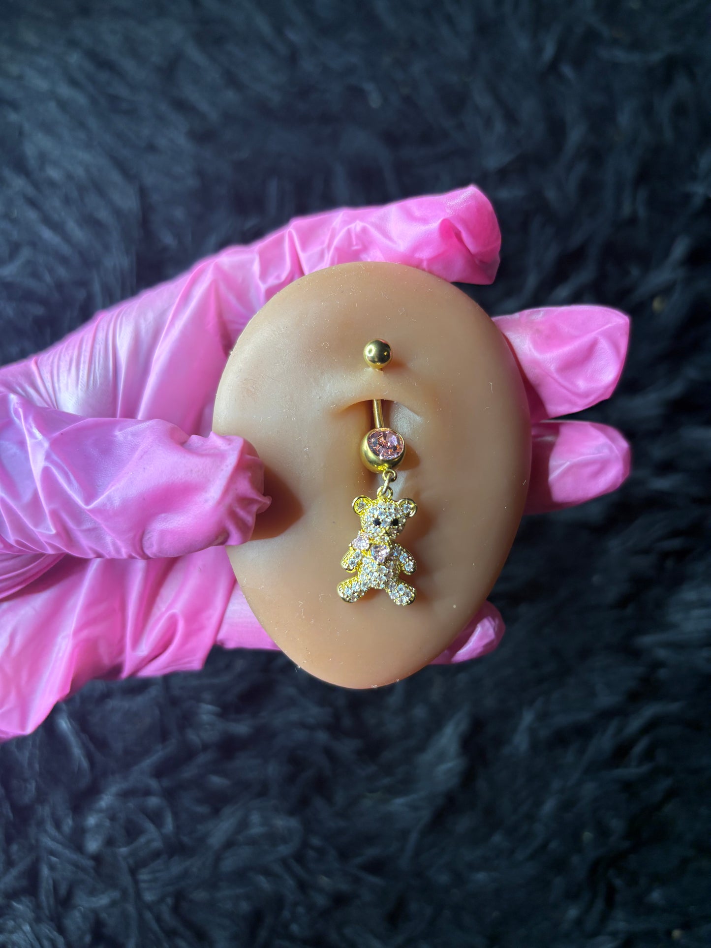 Golden teddy Belly Ring