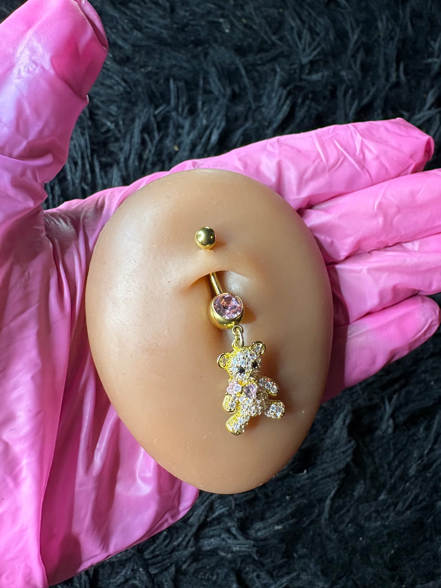 Golden teddy Belly Ring