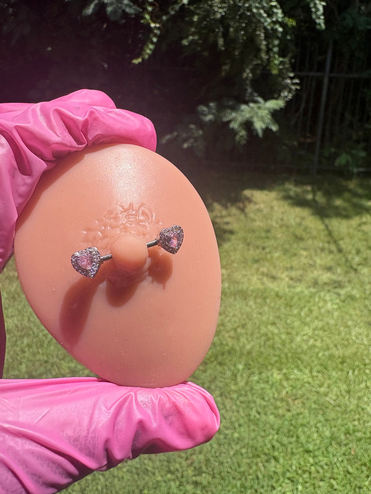 Pink Ice Nipple Ring✨