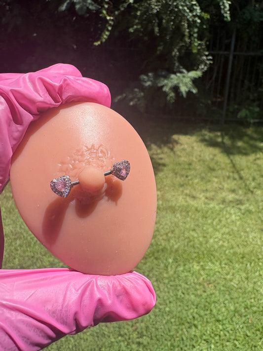 Pink Ice Nipple Ring✨