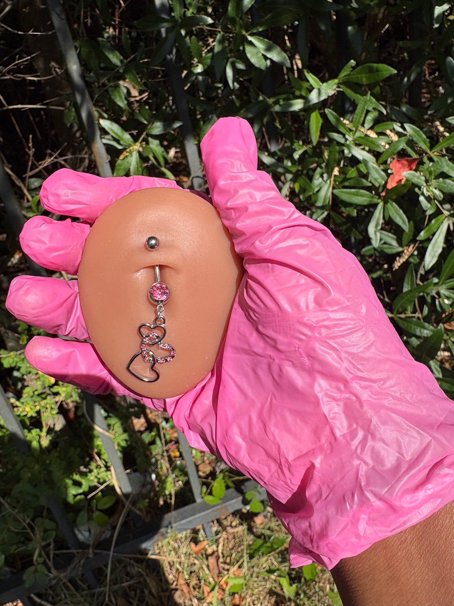 Triple Heart Belly Ring💕