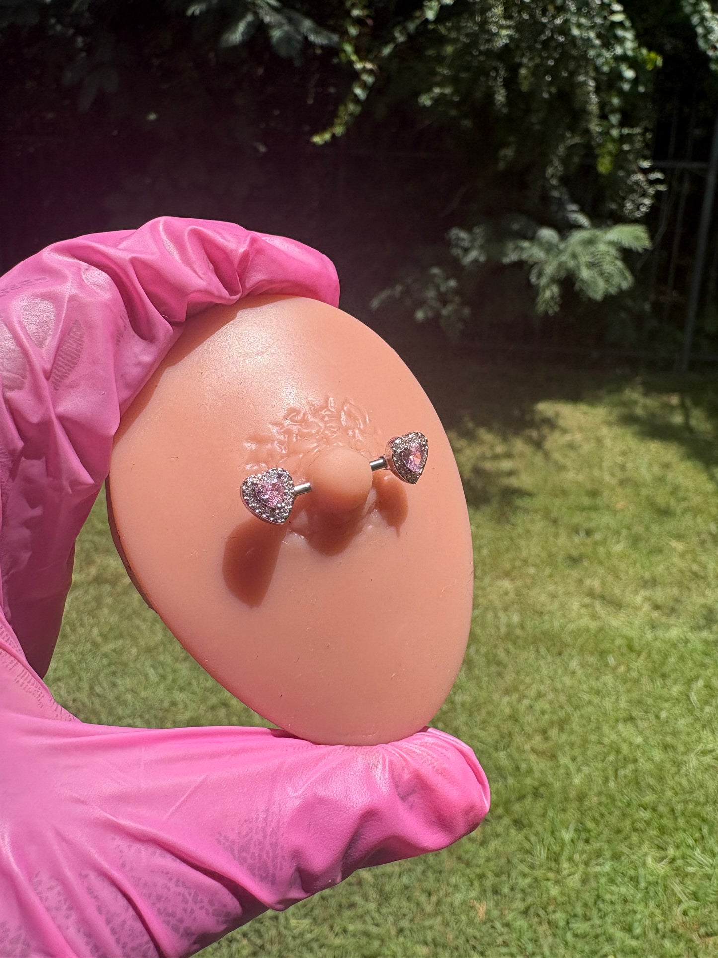 Pink Ice Nipple Ring✨